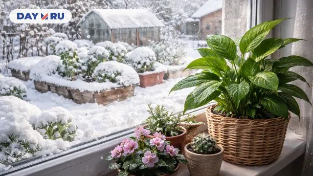 Зимний уют на подоконнике