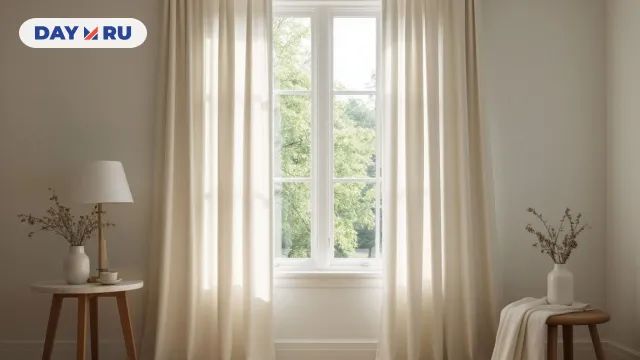Идеальные шторы без утюга: эти хитрости помогли сделать комнату опрятнее