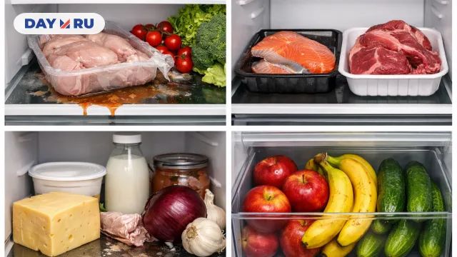 Неправильное хранение продуктов в холодильнике