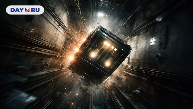 Лифт падает в шахту 