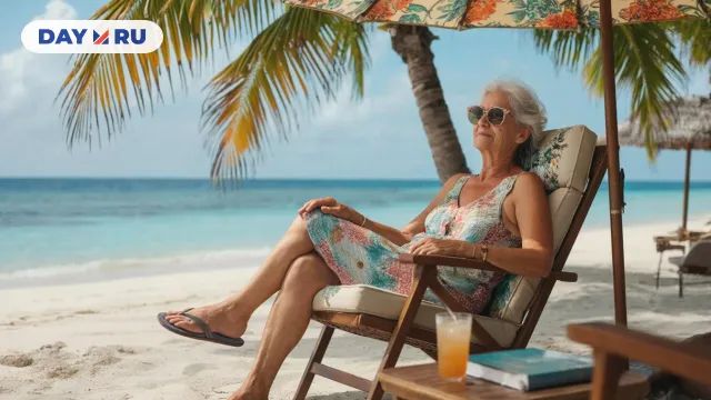 Пенсионерка, курорт