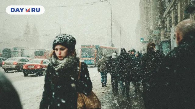 Зима, город