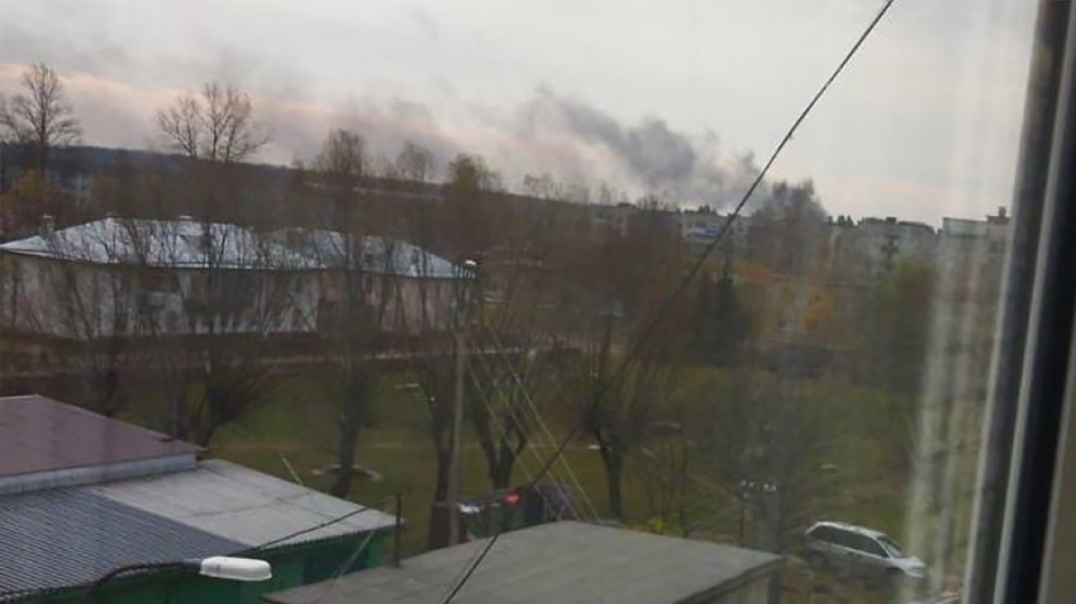 Завод в рязани атаковали. Пороховой завод Рязанская область. Пожар на пороховом заводе в Рязани.
